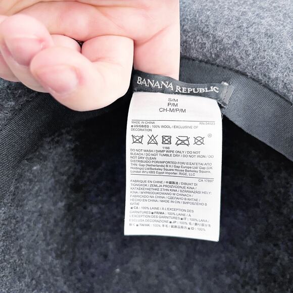 Banana Republic Factory Felt Floppy Hat in Heathered Gray - Picture 2 of 4